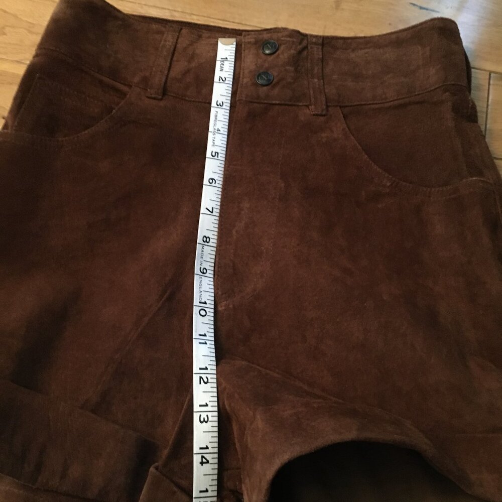 Vintage Express Genuine Leather High Waist Shorts - Picture 14 of 14